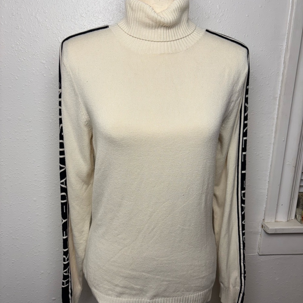 Harley-Davidson Women's Cream Turtleneck Sweater